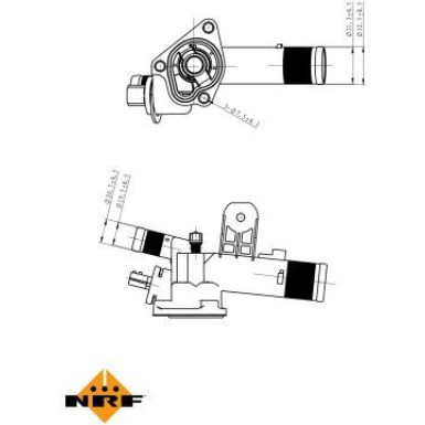 NRF | Thermostat, Kühlmittel | 725082