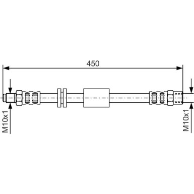 BOSCH | Bremsschlauch | 1 987 476 443