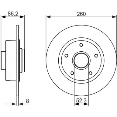 BOSCH | Bremsscheibe | 0 986 479 684