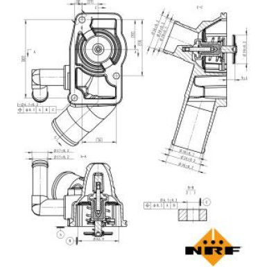 NRF | Thermostat, Kühlmittel | 725157