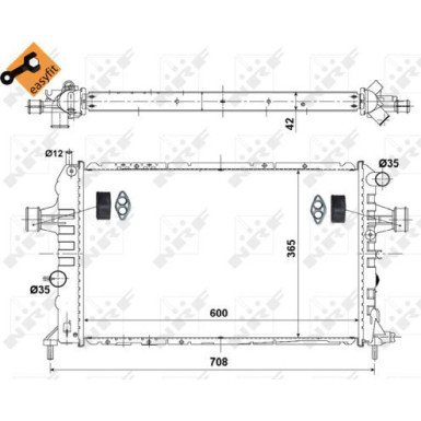 NRF | Kühler, Motorkühlung | 58177