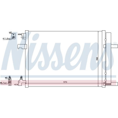 Nissens | Kondensator, Klimaanlage | 940134