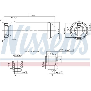 Nissens | Trockner, Klimaanlage | 95058