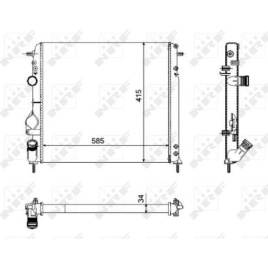 NRF | Kühler, Motorkühlung | 58325