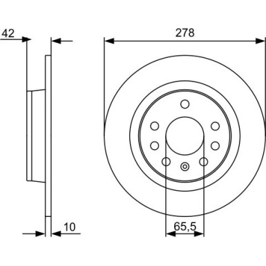 BOSCH | Bremsscheibe | 0 986 479 C80