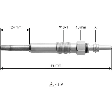 Valeo | Glühkerze | 345104 Valeo | Glühkerze | 345104