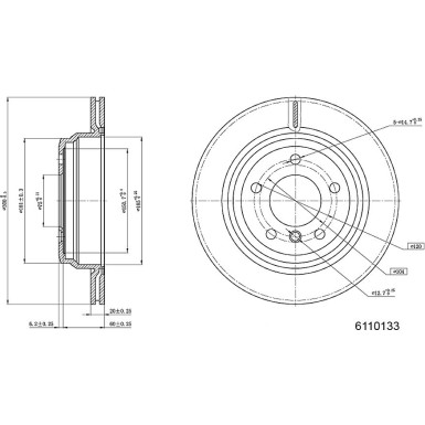 Metzger | Bremsscheibe | 6110133