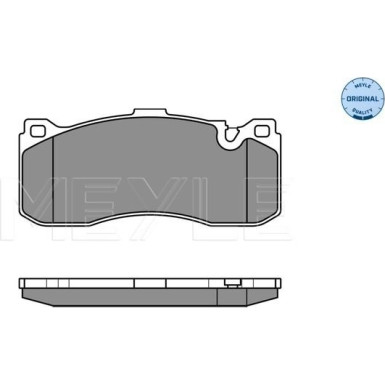 Meyle | Bremsbelagsatz, Scheibenbremse | 025 243 1617