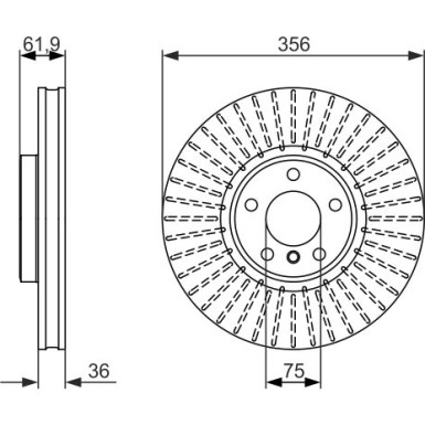 BOSCH | Bremsscheibe | 0 986 479 349