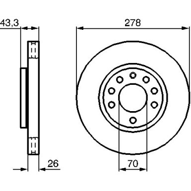 BOSCH | Bremsscheibe | 0 986 479 262