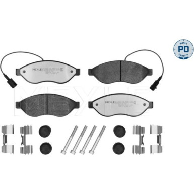 Meyle | Bremsbelagsatz, Scheibenbremse | 025 244 6819-1/PD