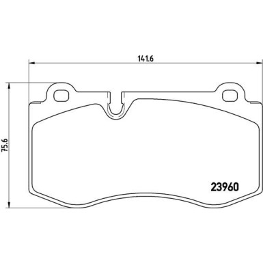 Brembo | Bremsbelagsatz, Scheibenbremse | P 50 074