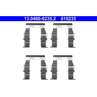 ATE | Zubehörsatz, Scheibenbremsbelag | 13.0460-0235.2