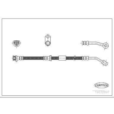Corteco | Bremsschlauch | 19032897