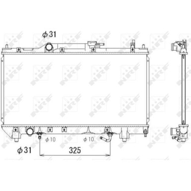 NRF | Kühler, Motorkühlung | 53278