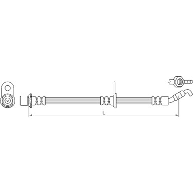 Metzger | Bremsschlauch | 4110621