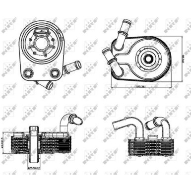 NRF | Ölkühler, Motoröl | 31322