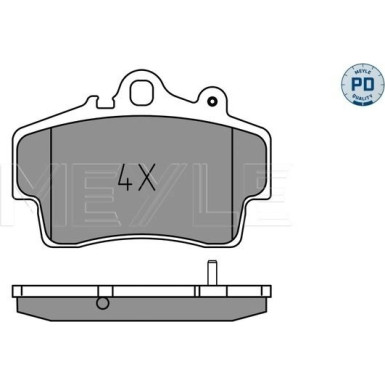Meyle | Bremsbelagsatz, Scheibenbremse | 025 219 3715/PD