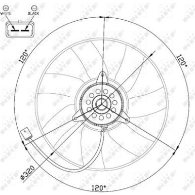 NRF | Lüfter, Motorkühlung | 47480