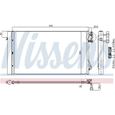 Nissens | Kondensator, Klimaanlage | 94873