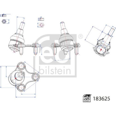 FEBI BILSTEIN 183625 Trag-/Führungsgelenk