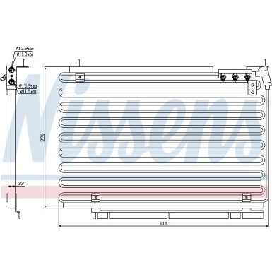 Nissens | Kondensator, Klimaanlage | 94576