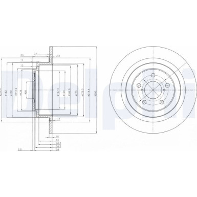 Delphi | Bremsscheibe | BG4154