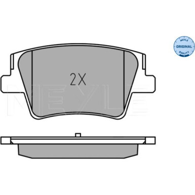 Meyle | Bremsbelagsatz, Scheibenbremse | 025 240 0016