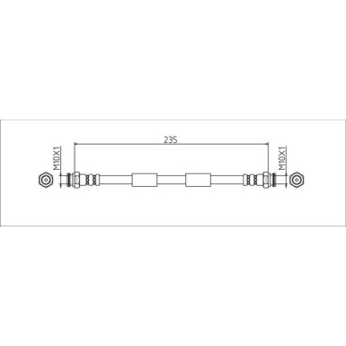 Metzger | Bremsschlauch | 4111806