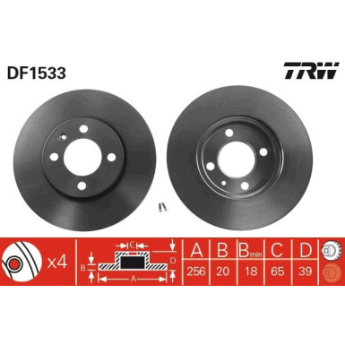 TRW | Bremsscheibe | DF1533