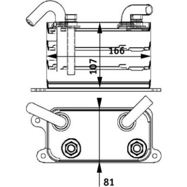 Mahle | Ölkühler, Motoröl | CLC 62 000P