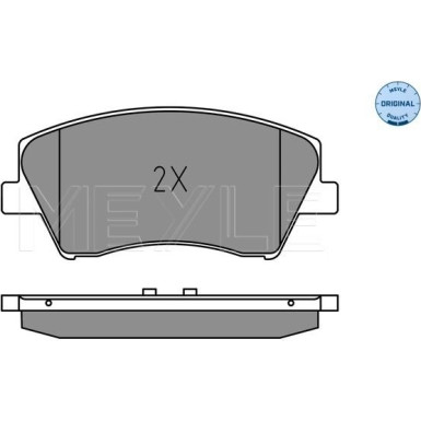 Meyle | Bremsbelagsatz, Scheibenbremse | 025 225 1817