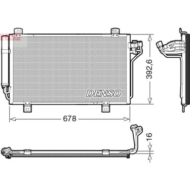 Denso | Kondensator, Klimaanlage | DCN44015