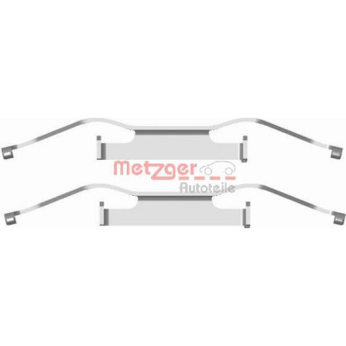 Metzger | Zubehörsatz, Scheibenbremsbelag | 109-1680