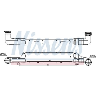 Nissens | Ladeluftkühler | 96899
