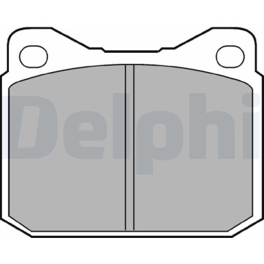 Delphi | Bremsbelagsatz, Scheibenbremse | LP117