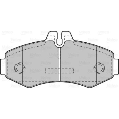 Valeo | Bremsbelagsatz, Scheibenbremse | 598299