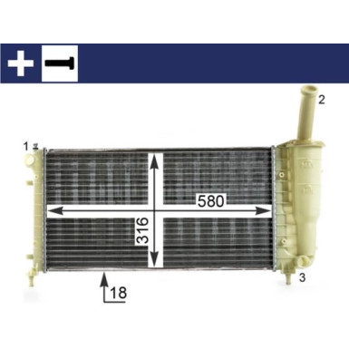 Mahle | Kühler, Motorkühlung | CR 1994 000S