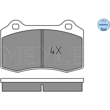 Meyle | Bremsbelagsatz, Scheibenbremse | 025 213 8115