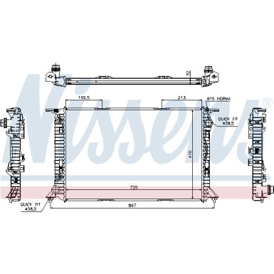 Nissens | Kühler, Motorkühlung | 60322