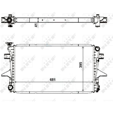 NRF | Kühler, Motorkühlung | 56061