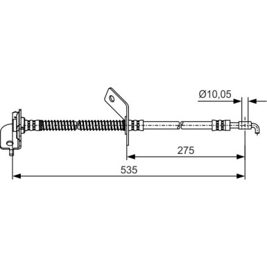 BOSCH | Bremsschlauch | 1 987 481 414