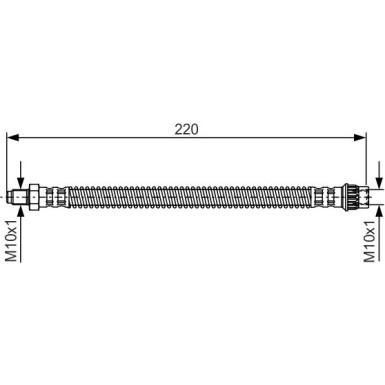 BOSCH | Bremsschlauch | 1 987 481 090