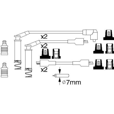 BOSCH | Zündleitungssatz | 0 986 357 125