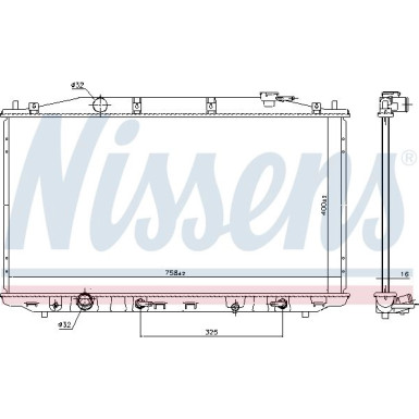 Nissens | Kühler, Motorkühlung | 68138