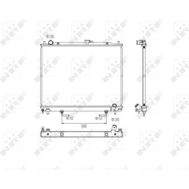 NRF | Kühler, Motorkühlung | 53754