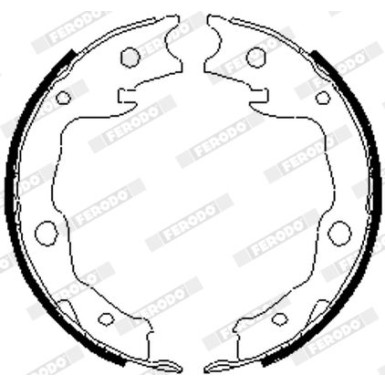 Ferodo | Bremsbackensatz, Feststellbremse | FSB4035