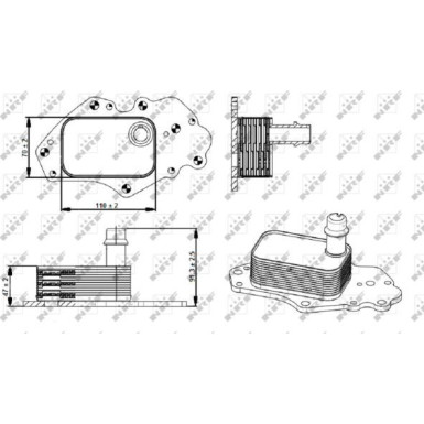 NRF | Ölkühler, Motoröl | 31347