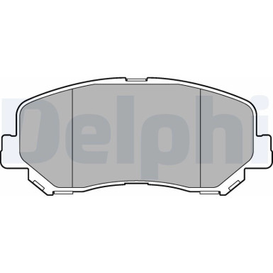 Delphi | Bremsbelagsatz, Scheibenbremse | LP3269