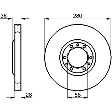 BOSCH | Bremsscheibe | 0 986 478 854